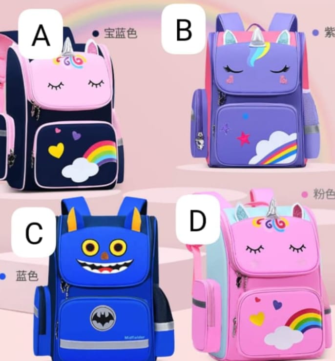 Kids Cartoon Theme School Bag