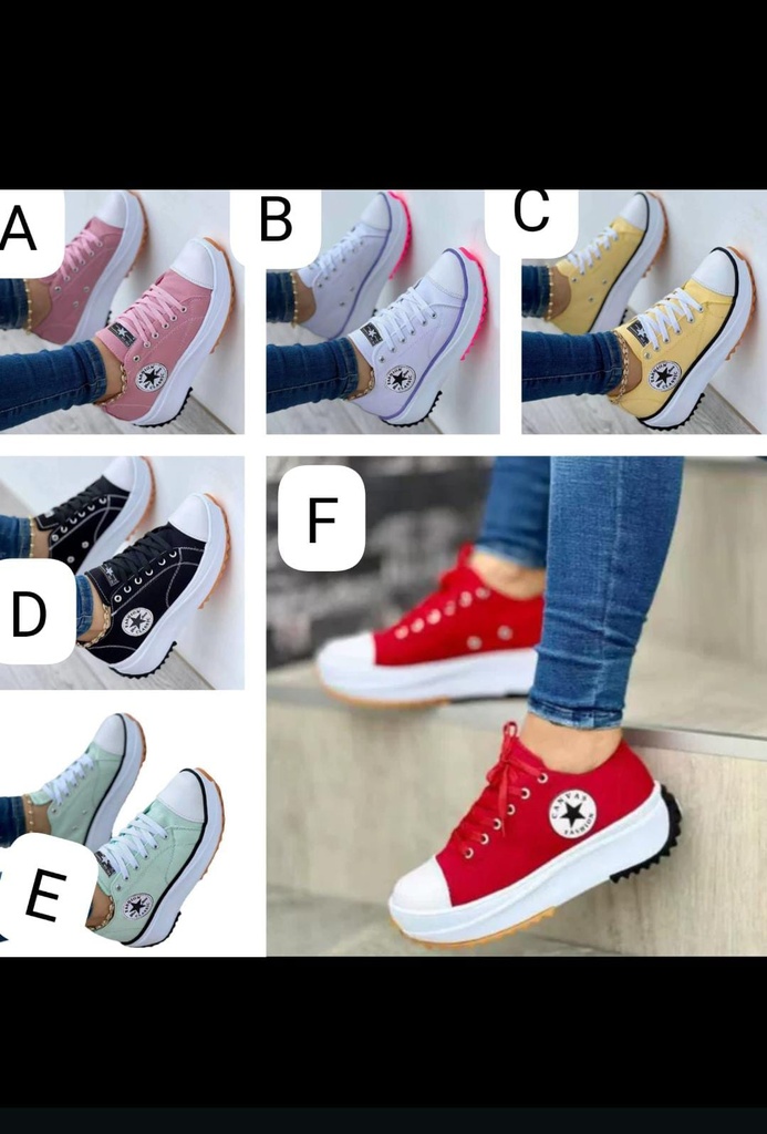 Ladies Converse Thick Sole Shoes