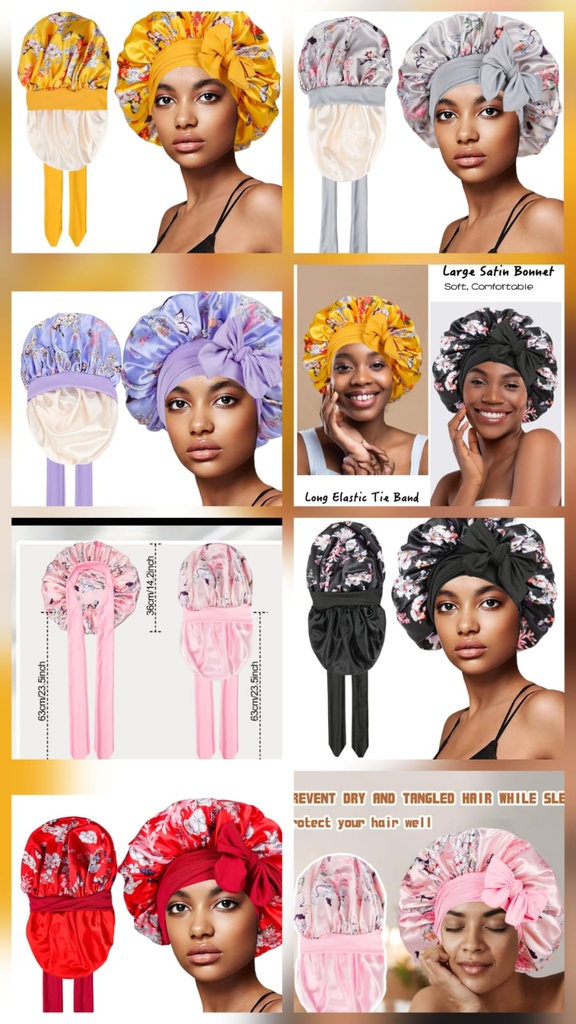 Double Sided Satin Bonet 