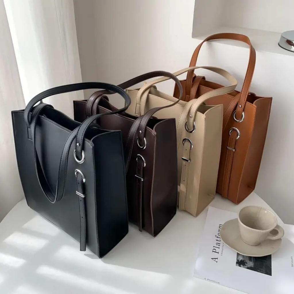 Leather Ring Albeida Tote