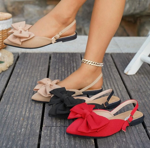 Flat Bow Slingbacks