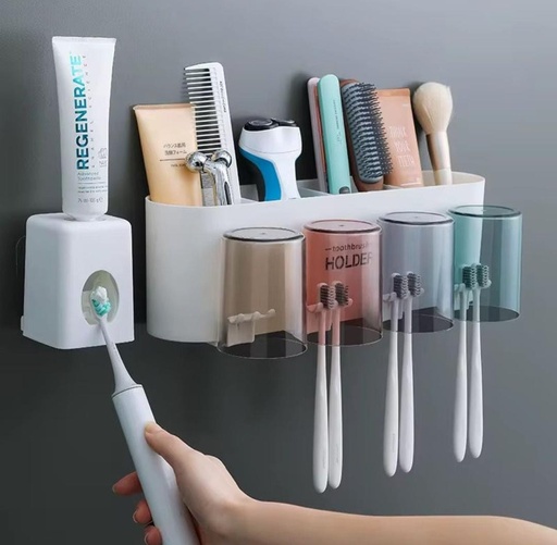 Wall Mounted Multifunctional Toothpaste dispenser