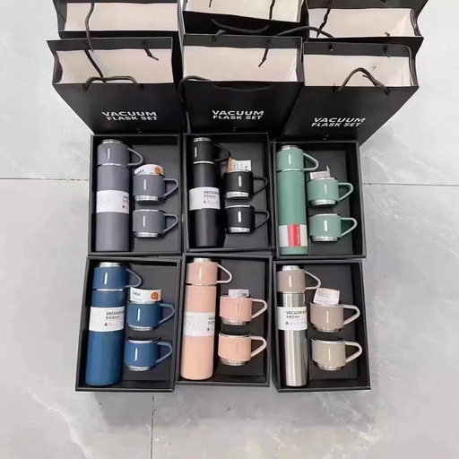 Thermal Flask With 3 cups
