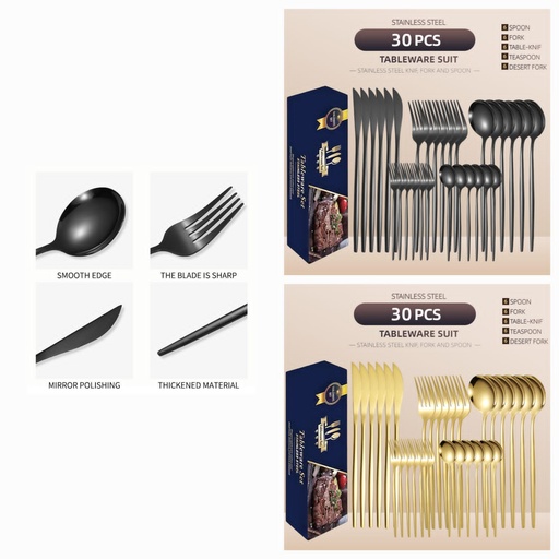 30pcs Heavy Duty Spoon Set